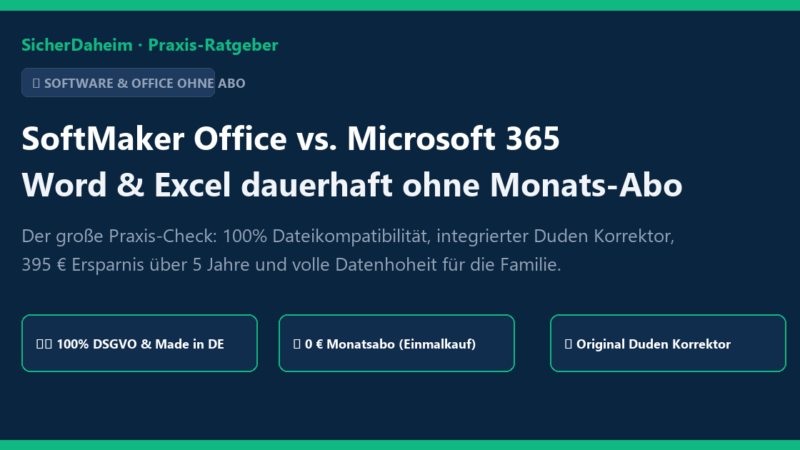 SoftMaker Office vs Microsoft 365 Praxis-Check Vergleich
